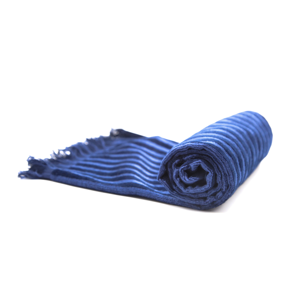 حوله دستی تاچ طرح ویسکون استرایپ TAC Hand Towel Viscon Stripe 40X80 Dark Blue No 2